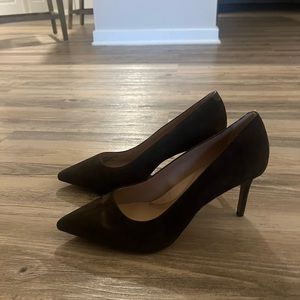 Banana Republic Suede Chocolate Brown Pump